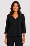 Blusa heritage pala larga preto